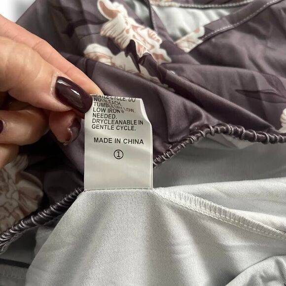 Pajamas Women's Sz XL Floral Multicolor 2-Piece Set Elastic Waist Comfy Soft - Picture 5 of 6